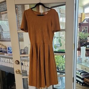 LulaRoe Amelia Mustard Dress